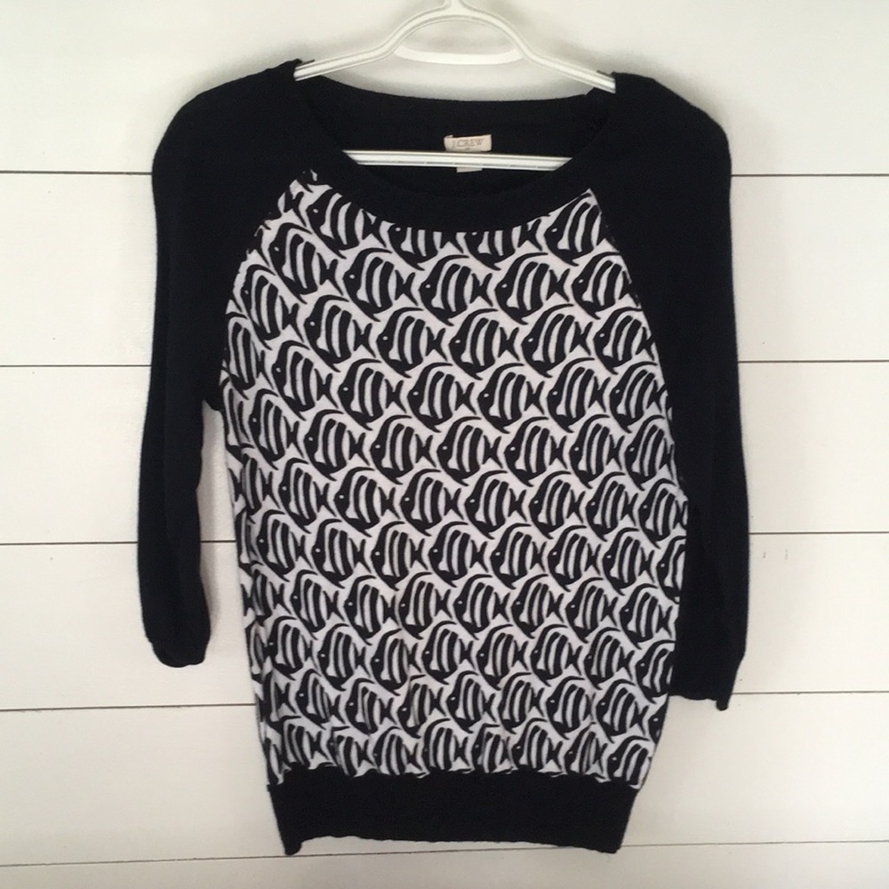 J. Crew Fish Sweater